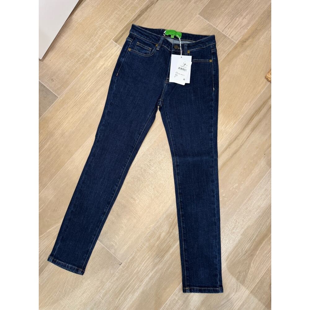 Sandrine Rose Indigo Jeans NWT Boutique Denim Made in LA Style R1018